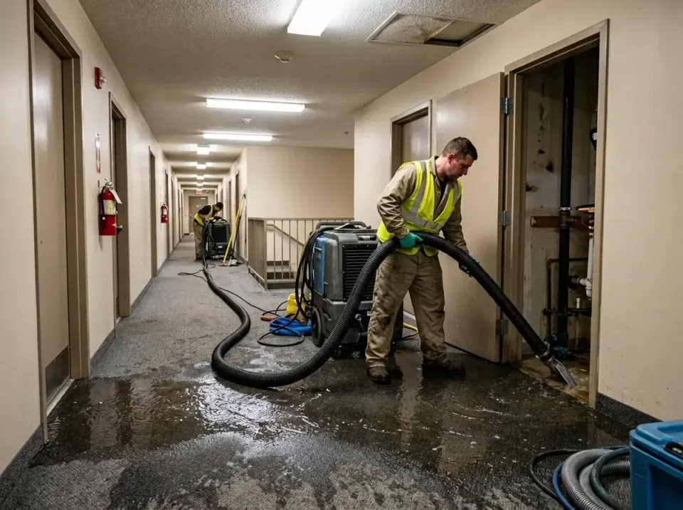 multi-unit-apartment-hallway-f-005 — frequently asked questions, Emergency Burst Pipe Water Extraction & Removal in Signal H…